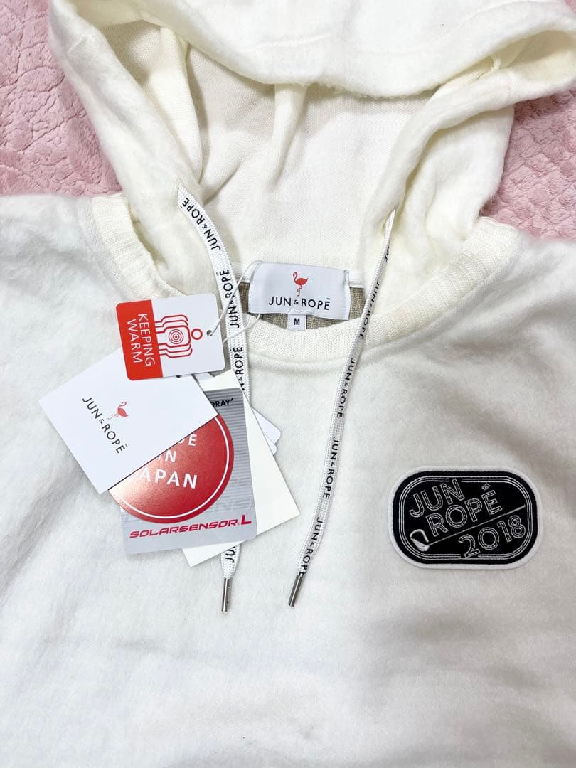 【Jun&Rope】ジュンアンドロペ ニット パーカー ゴルフ☆新品タグ付