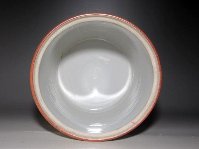 人間国宝　十三代酒井田柿右衛門　錦花鳥文水指　裏千家鵬雲斎花押ｋ13