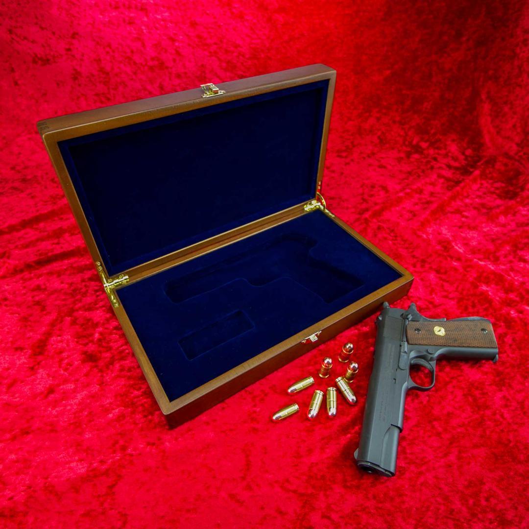Colt M1911 専用 高級木製化粧箱 GUNケース (RedModel)