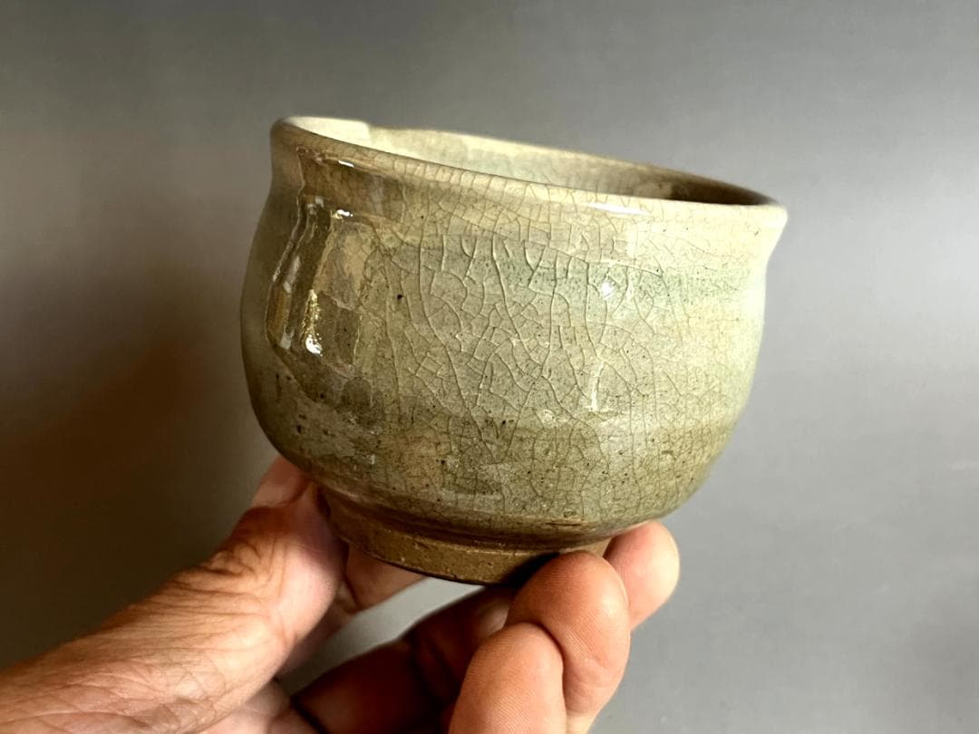 片口■古唐津 江戸期 酒器 古唐津超名品 ぐい飲み 時代物 骨董品 希少■