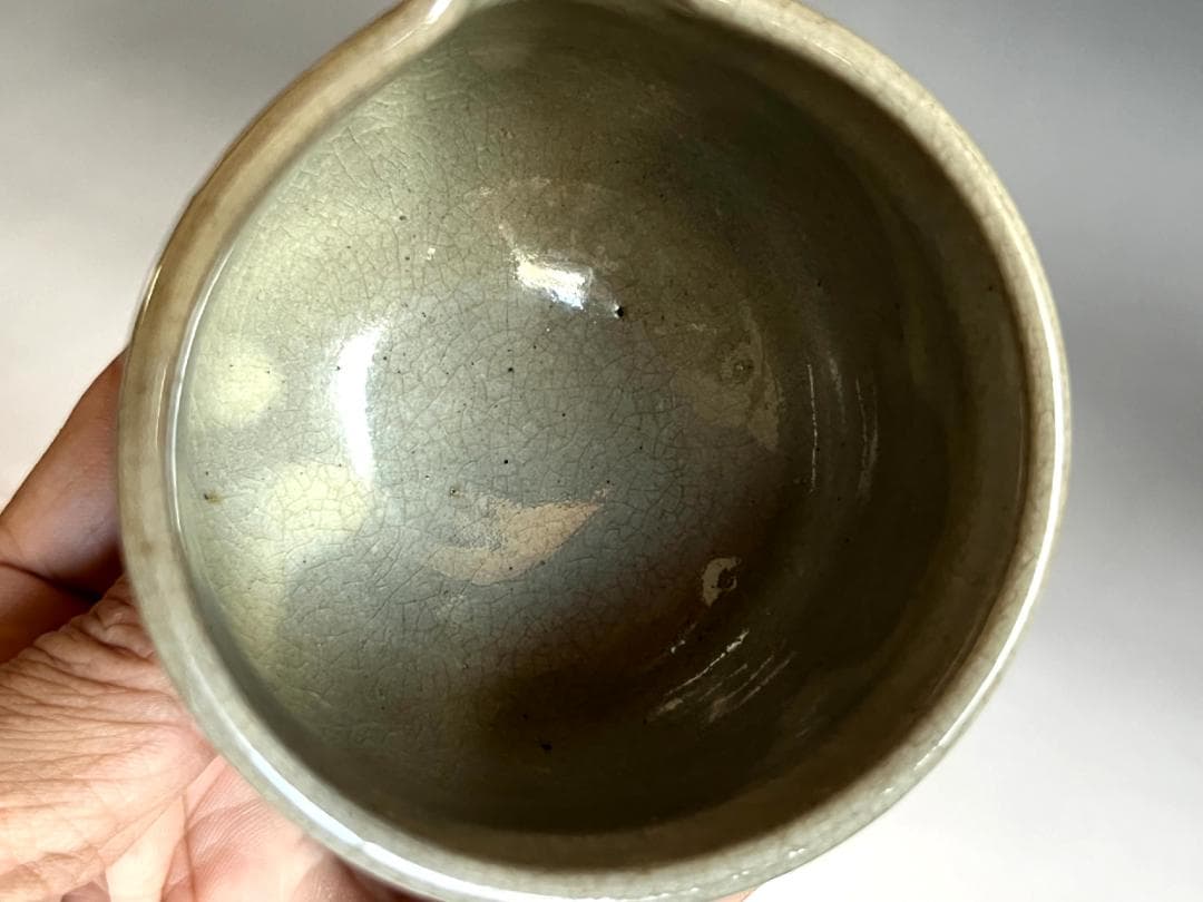 片口■古唐津 江戸期 酒器 古唐津超名品 ぐい飲み 時代物 骨董品 希少■