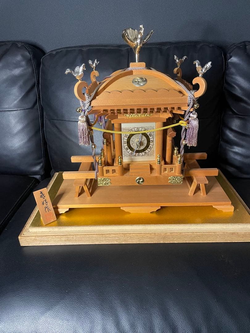 神輿型 置時計　装飾時計　御神輿　希少　動作未確認　喜好作