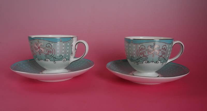 ウェッジウッド プシュケ カップ＆ソーサー 2客セット　PSYCHE 2351