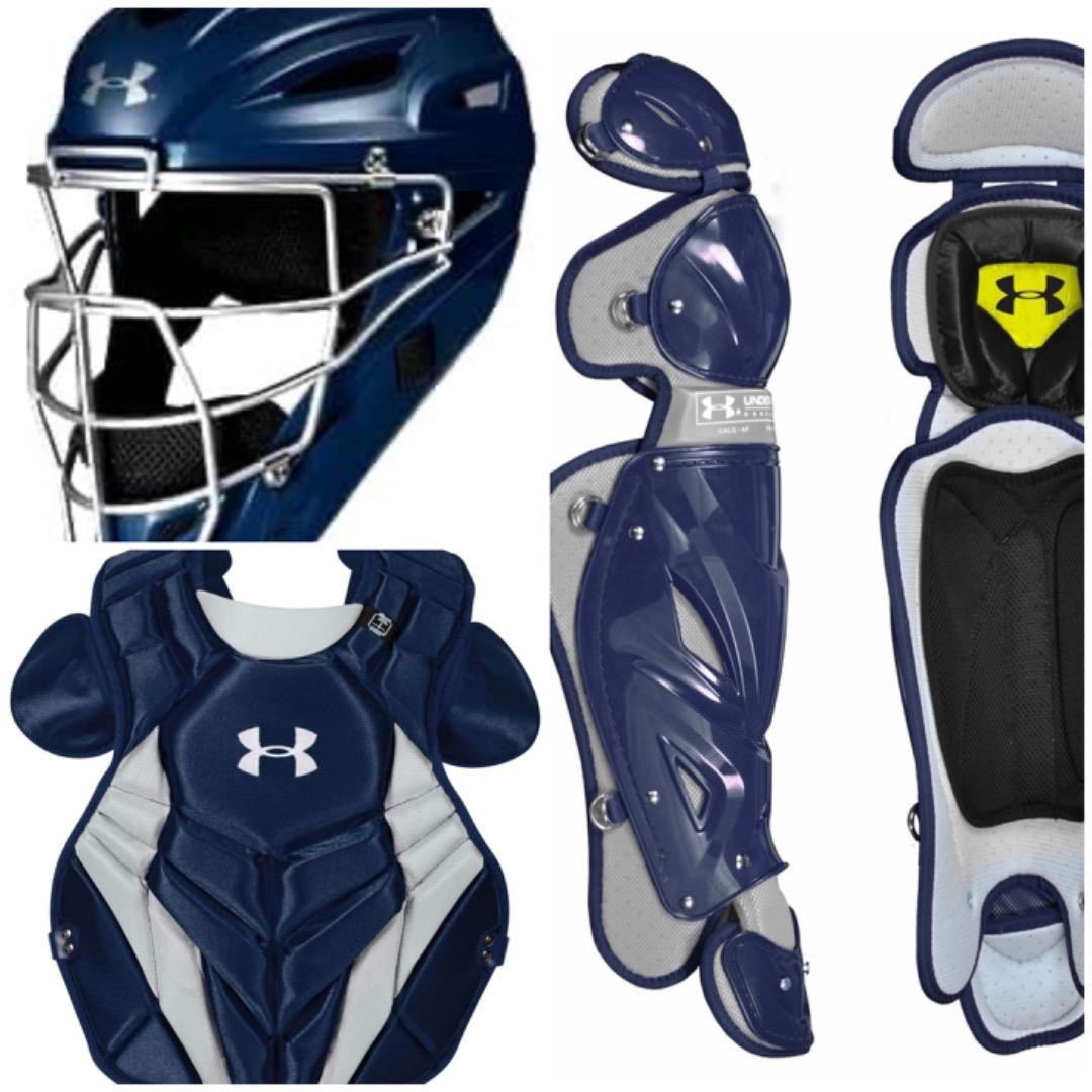 新品2026年★アメリカ限定発売☆アンダーアーマー☆キャッチャー３点セット☆紺