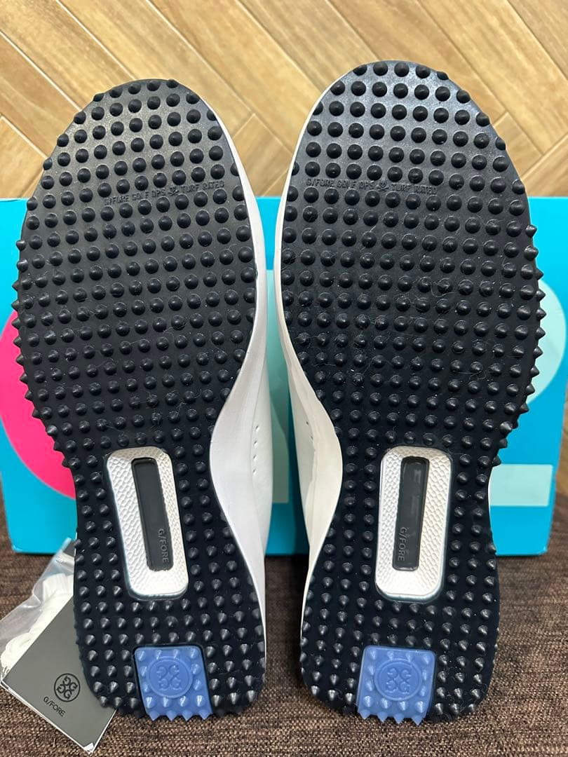 G/FOREメンズシューズG.112　ホワイト×ネイビー　26㎝