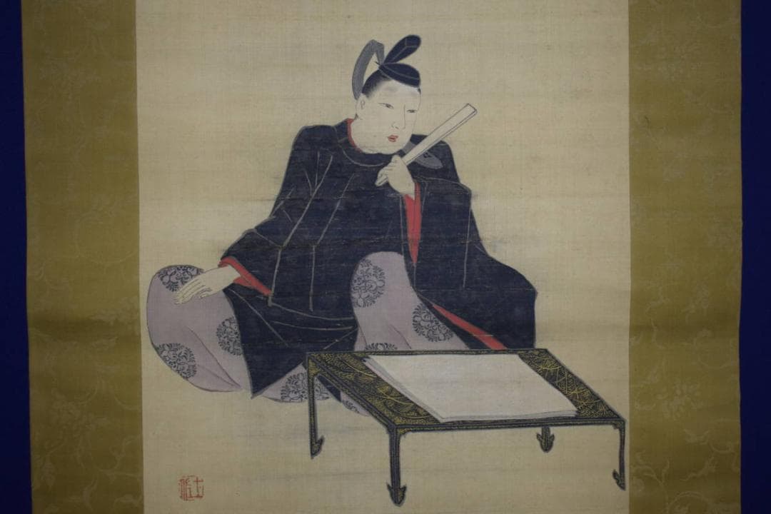 模写/土佐光起/天神図/藤原道真/布袋屋掛軸HG-357