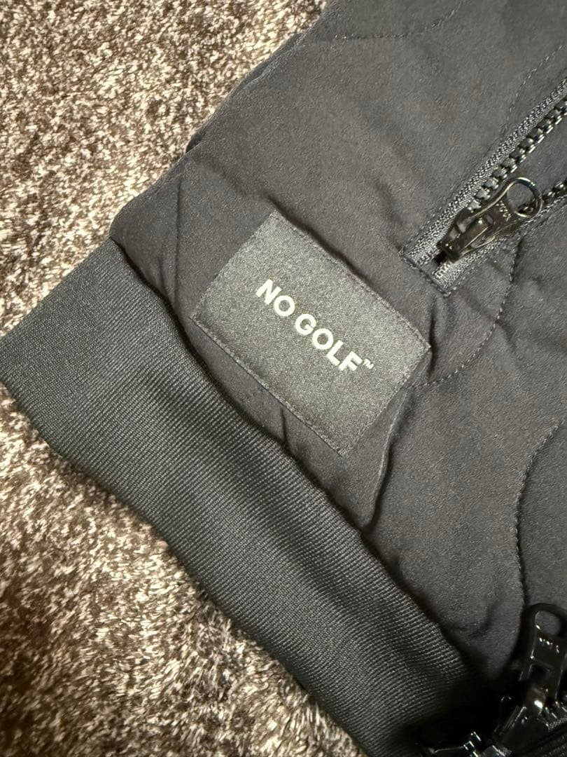 NO COFFEE CLUBHAUS フード付きダウンベスト　nogolf