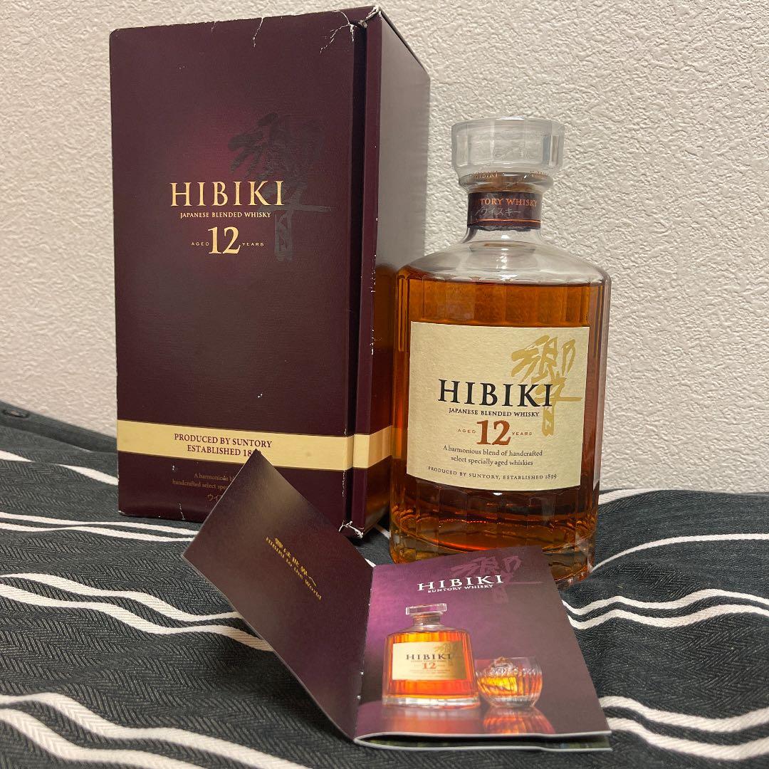 サントリー 響12年 旧ラベル ウイスキー 700ml 43％ 箱有 未開栓