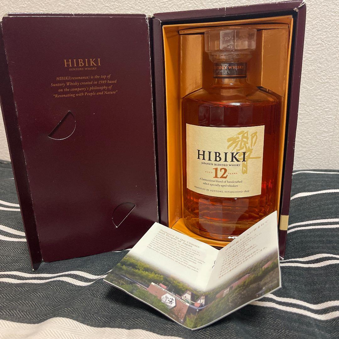 サントリー 響12年 旧ラベル ウイスキー 700ml 43％ 箱有 未開栓