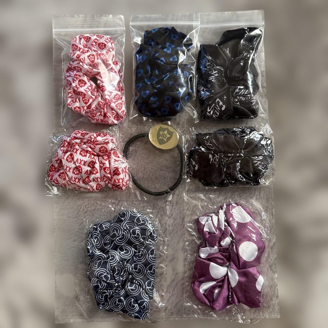 B'z 稲葉浩志 シュシュ色々5種類7点＋ヘアゴム1点