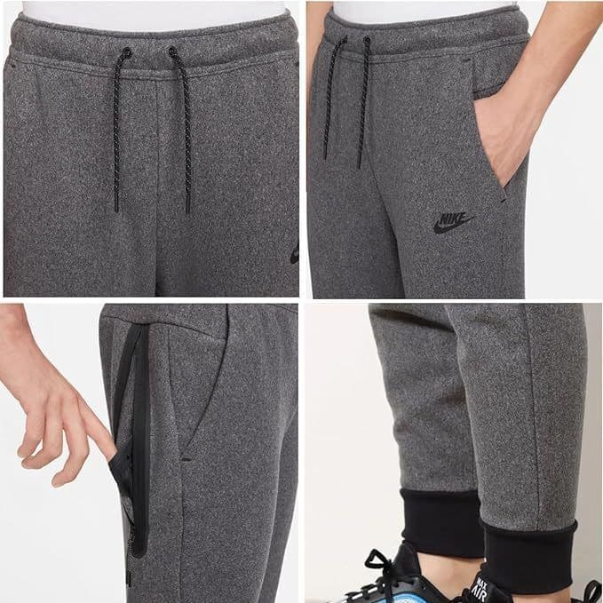 残少 S ナイキ テックフリース 上下セット　@3.4万 黒/濃灰/ダークグレー