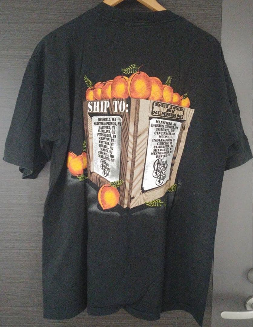 98年製!オールマン・ブラザーズ・バンド“98-ツアー”Tシャツ　黒　XL