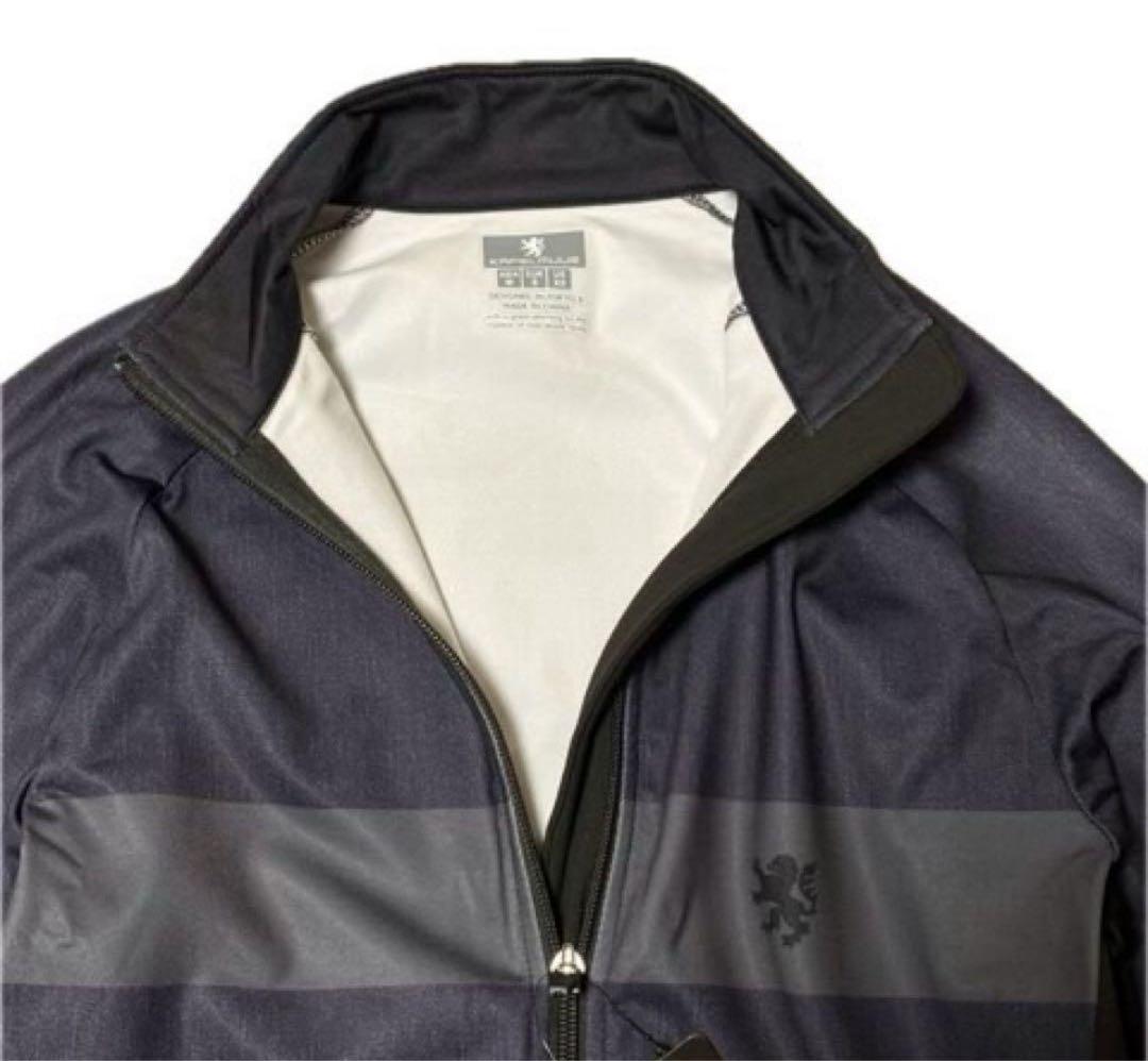 ■新品■　カペルミュール　M　サイクルジャケット　ボーダーデニムプリント　裏起毛