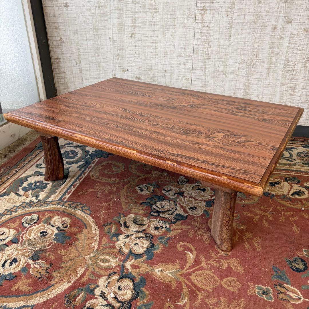 昭和レトロ 木製 折り畳み座卓 センターテーブル ローテーブル 大型テーブル