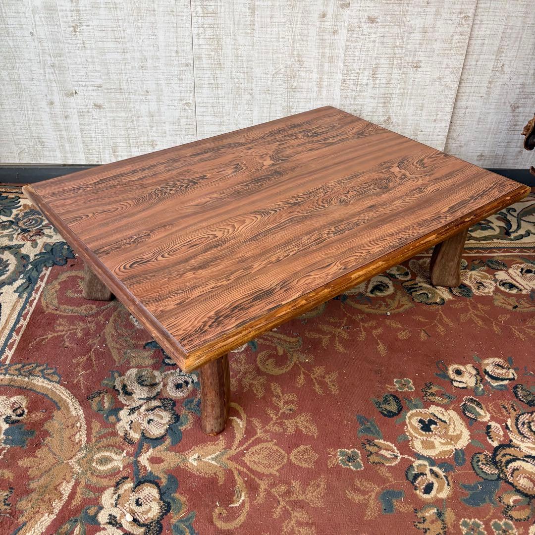 昭和レトロ 木製 折り畳み座卓 センターテーブル ローテーブル 大型テーブル