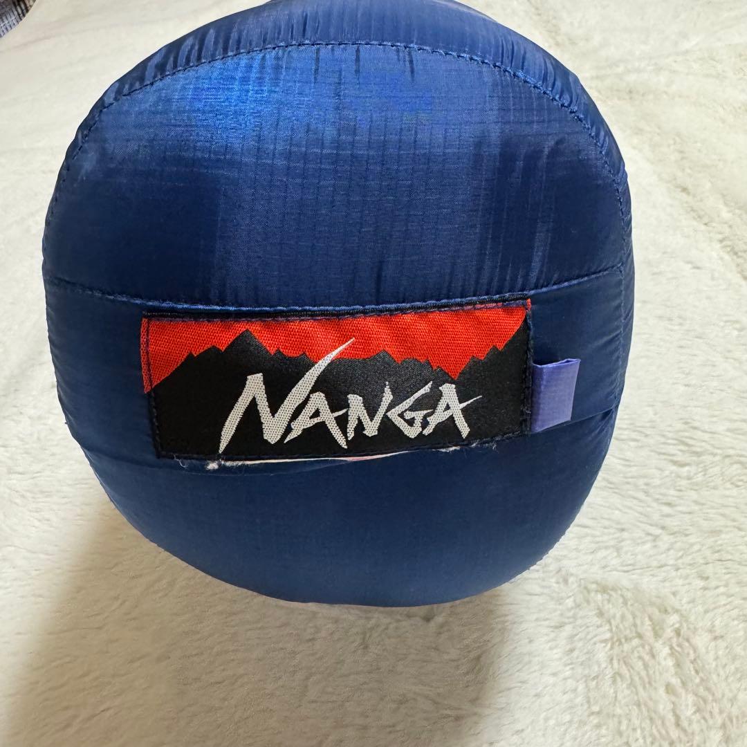 美品NANGA ダウンシュラフ　オーロラテックス600DXブルー