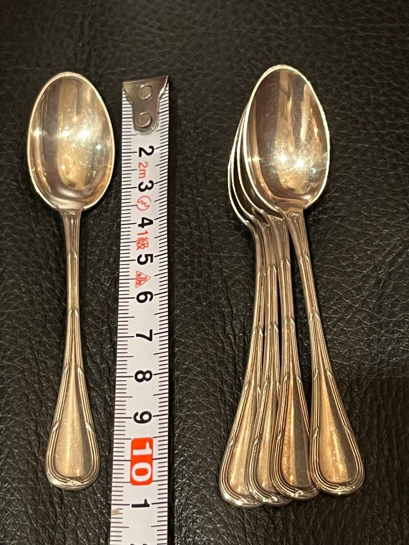 ピュイフォルカ　純銀製　950 フランス　アンティーク　5本セット　スプーン