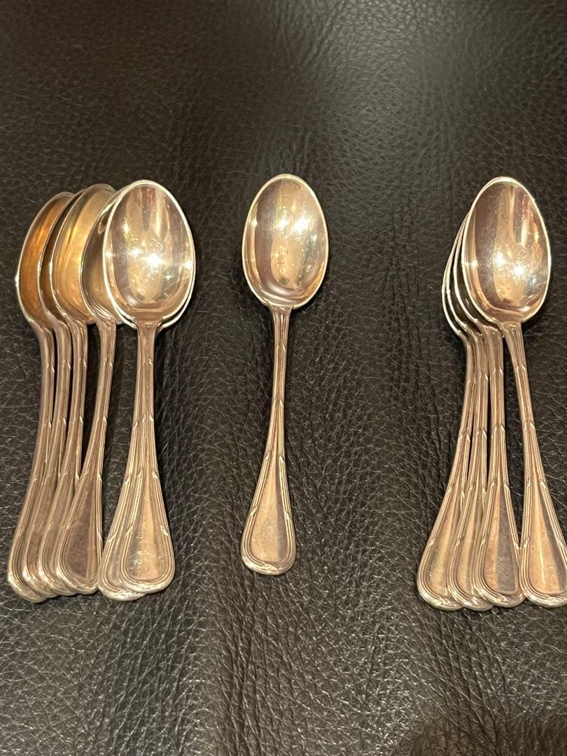 ピュイフォルカ　純銀製　950 フランス　アンティーク　5本セット　スプーン