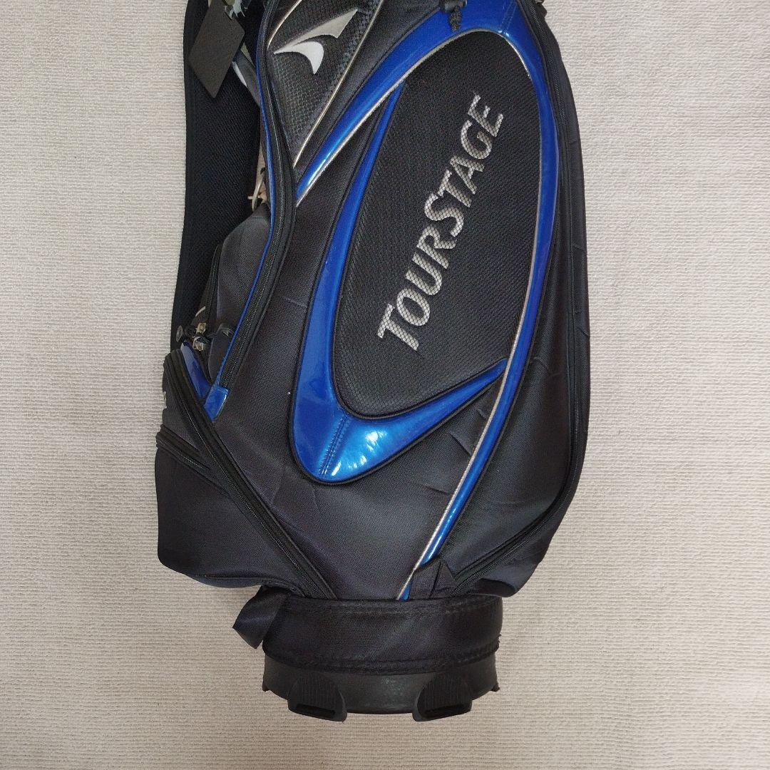 TOURSTAGE キャディバッグ ブラック/ブルー