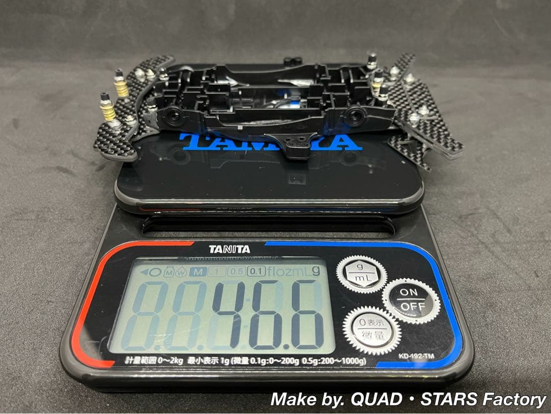 【ミニ四駆・MA用】2軸ATリジットバンパー＋1軸リヤアンカー　フルカーボン