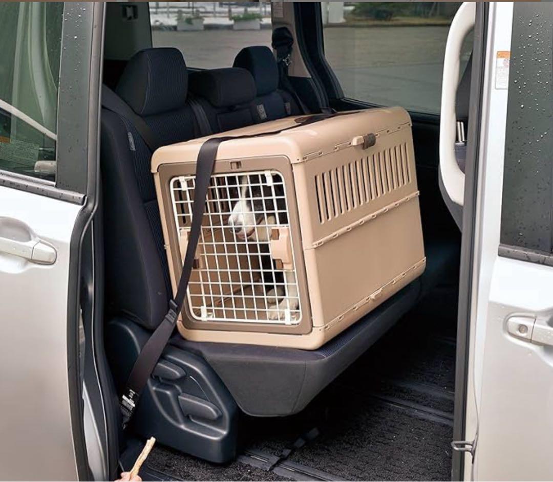 【新品未使用】リッチェル キャンピングキャリー 折りたたみ ダークブラウン L