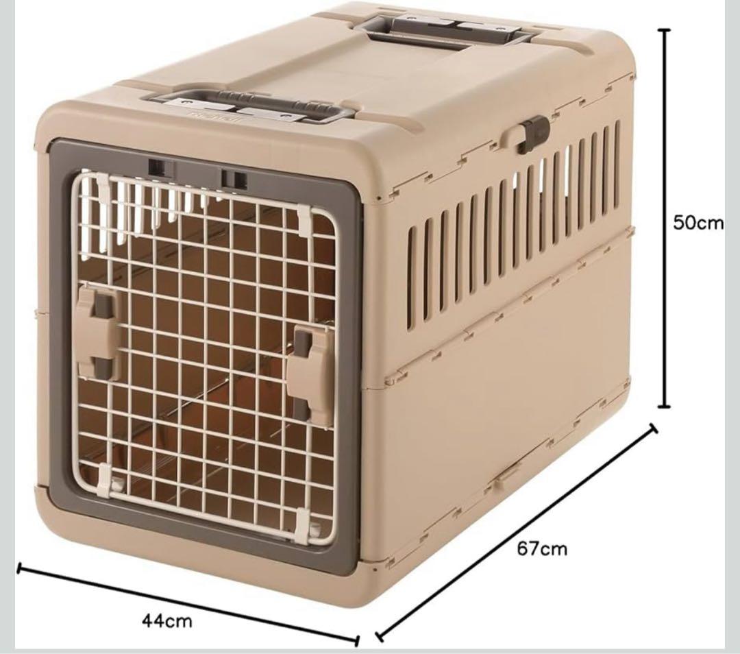 【新品未使用】リッチェル キャンピングキャリー 折りたたみ ダークブラウン L