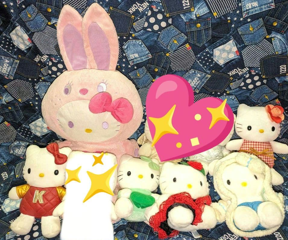 ♡超激レア♡サンリオ♡ハローキティ♡超激レトロ♡ぬいぐるみМサイズ♡まとめ売り♡