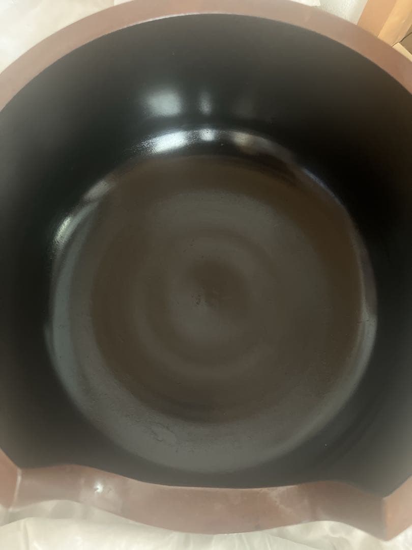 【極美品】【大幅値下げ！】大亀和尚書付あり　一ノ瀬宗辰作　焼き色仕上げ道安風炉