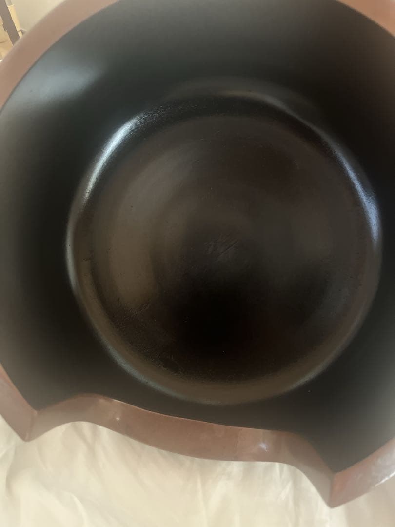 【極美品】【大幅値下げ！】大亀和尚書付あり　一ノ瀬宗辰作　焼き色仕上げ道安風炉