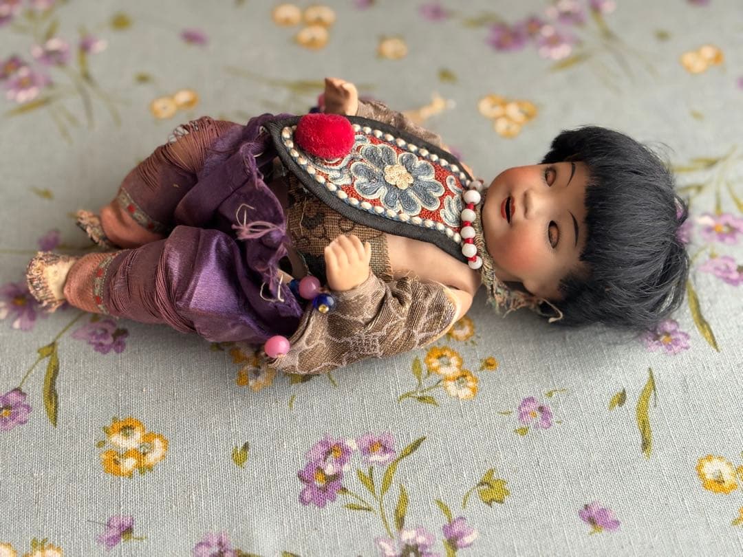 おそらく日本製のオールビスクドール　アンティーク