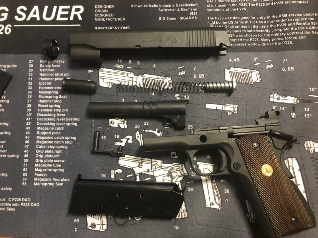 【発火済モデルガン】マルシン X-PFC コマンダー ブラックHW