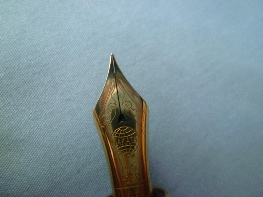 NAKAYA 中屋万年筆 万年筆 セルロイド 鼈甲（べっこう） 細軟