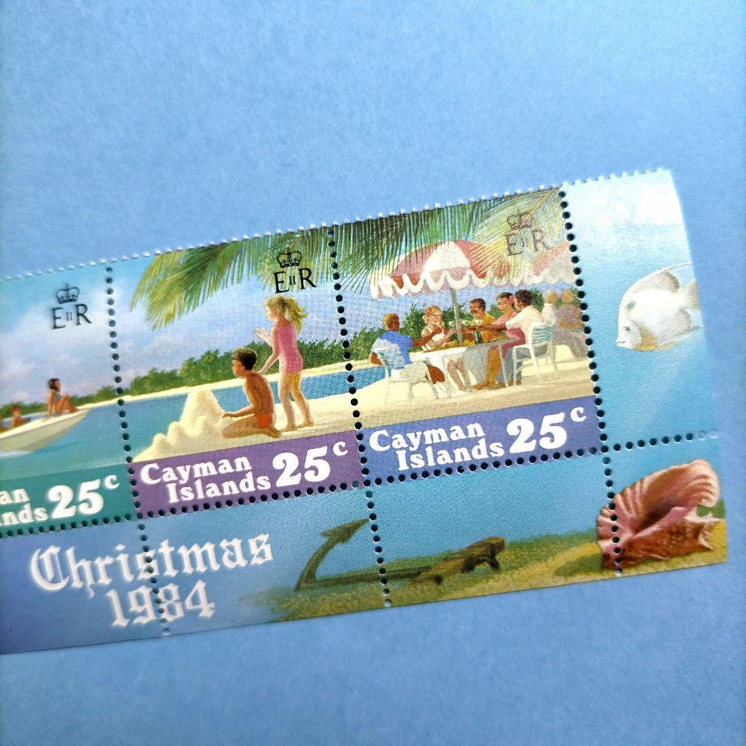 2980 外国切手 ケイマン諸島のビーチアクティビティ 休暇 海遊び 4連刷