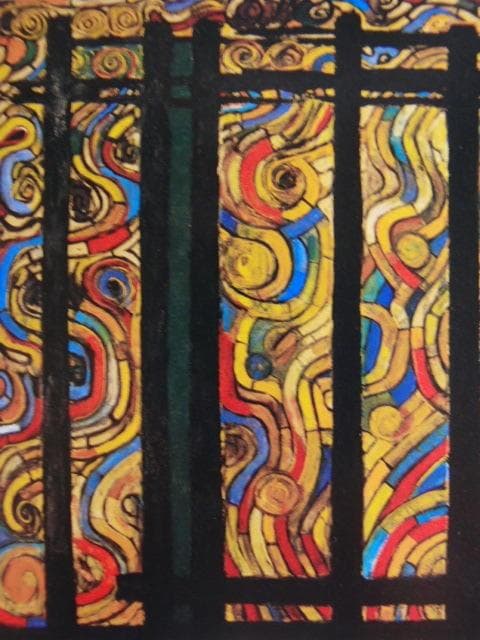 海老原喜之助、「燃える」、希少な画集より、 新品高級額装付、状態良好