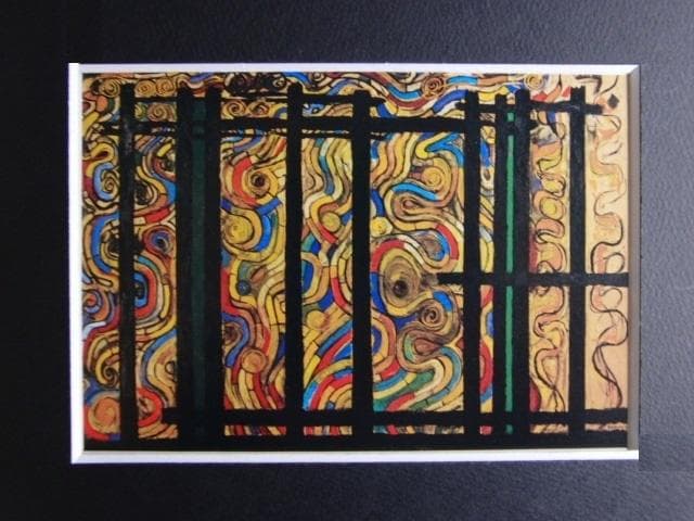 海老原喜之助、「燃える」、希少な画集より、 新品高級額装付、状態良好