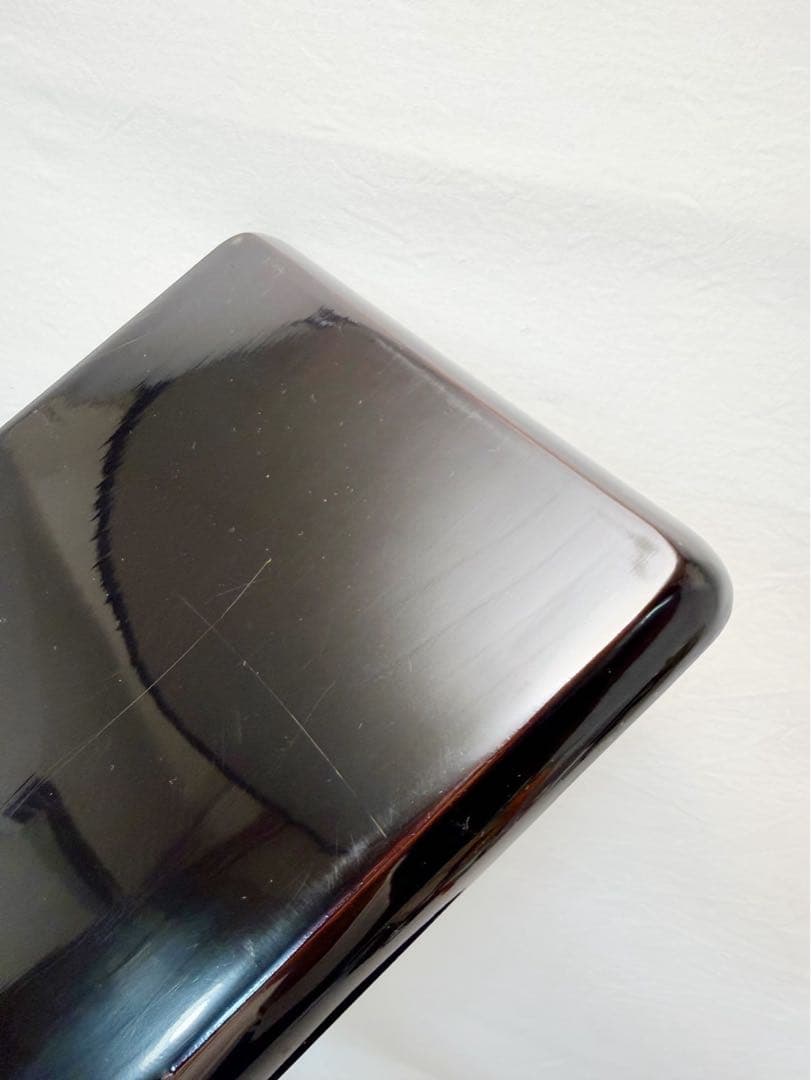 美品 懐石道具 木製黒真塗 長方膳 会席膳 十五客揃 布着本堅地 宴会盆木箱