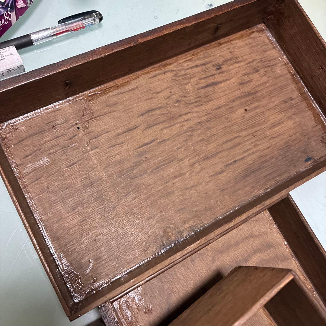 アメリカから木製引き出し式タンス 9個の引き出し付き