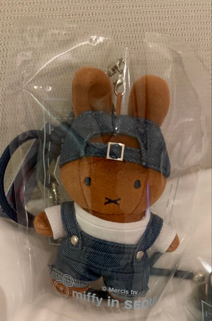 韓国 ソウル ソンス 聖水 限定 ミッフィー デニムドールキーリング 3点セット