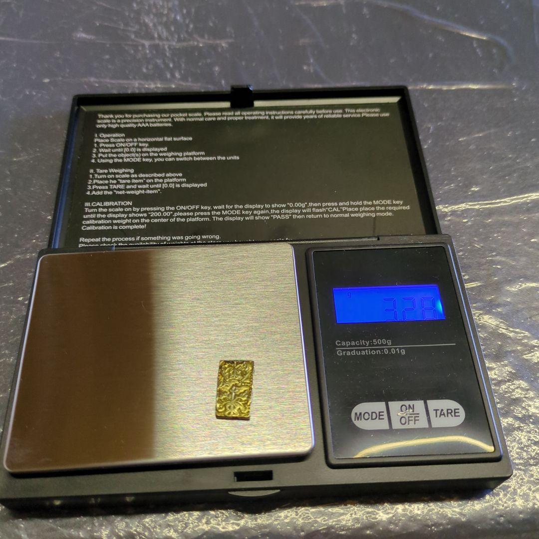 元文一分金　短一　極美品　一分金　一分判金