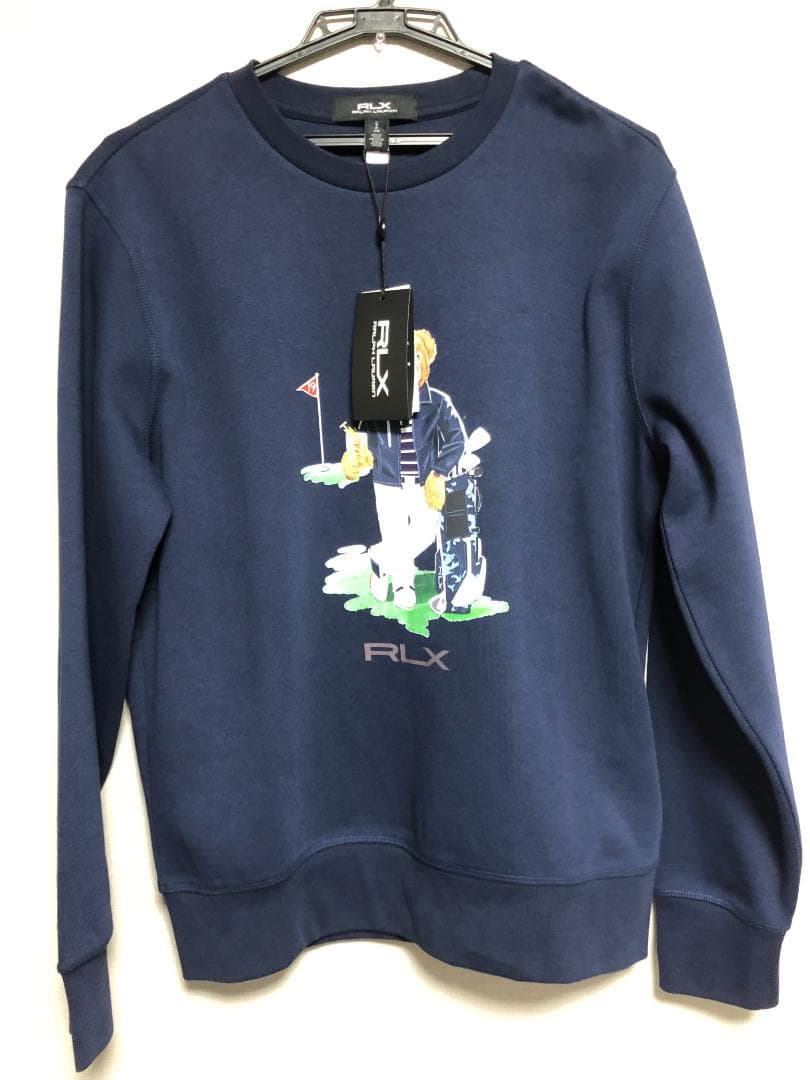 未使用 RLX ラルフローレン スウェット トレーナー ゴルフ ポロベア S