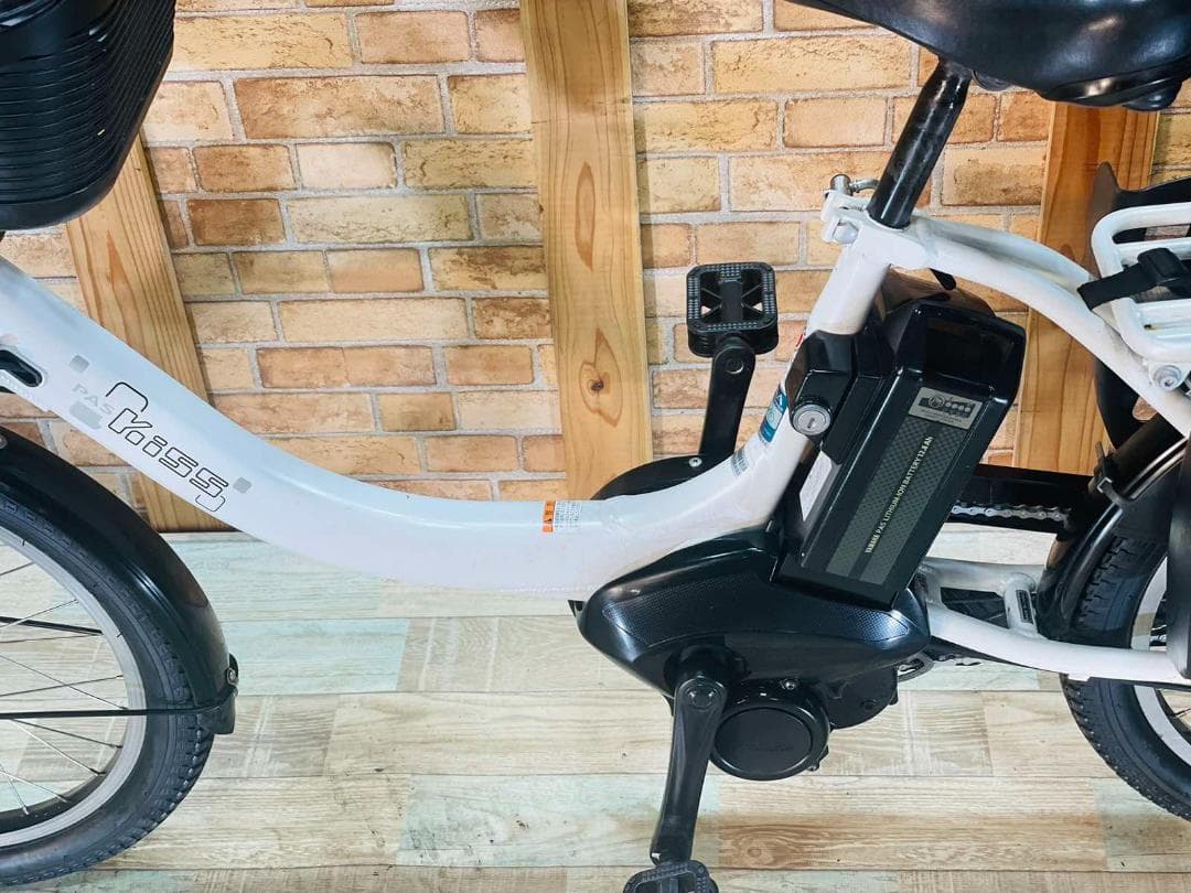 ヤマハ NO 1 ホワイト 大容量 子供乗せ電動アシスト自転車 H1237