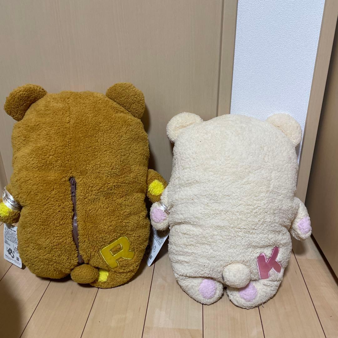 リラックマクッションクマ型ぬいぐるみ R K セット