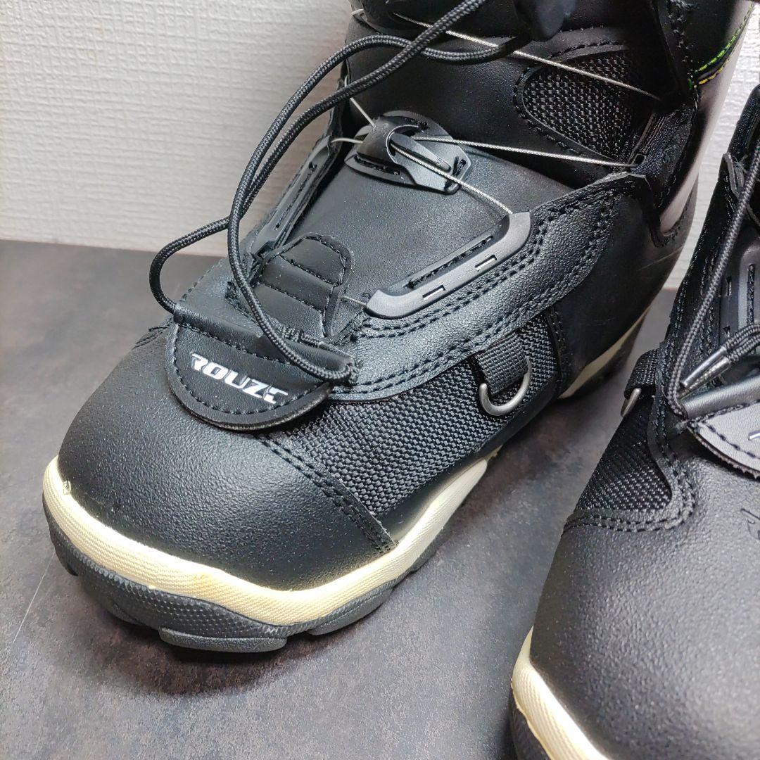 美品　スノーボードブーツ 26.5cm ROUZE ブラック/レインボーライン