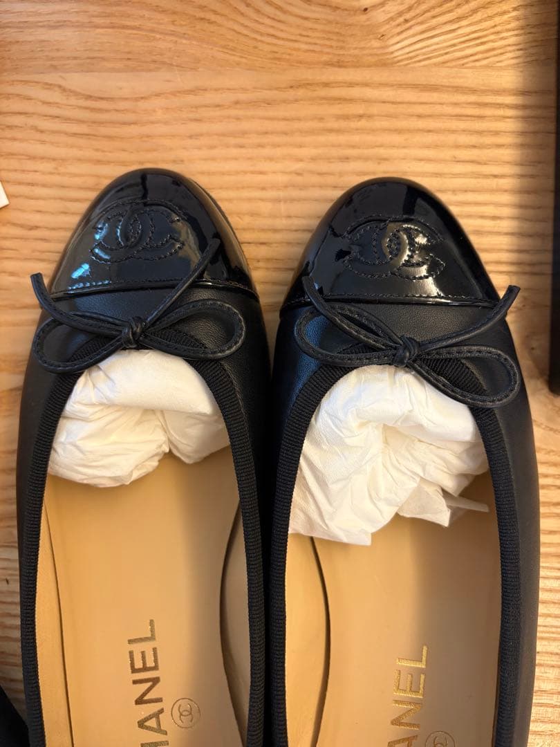 シャネル　CHANEL バレエシューズ　37C