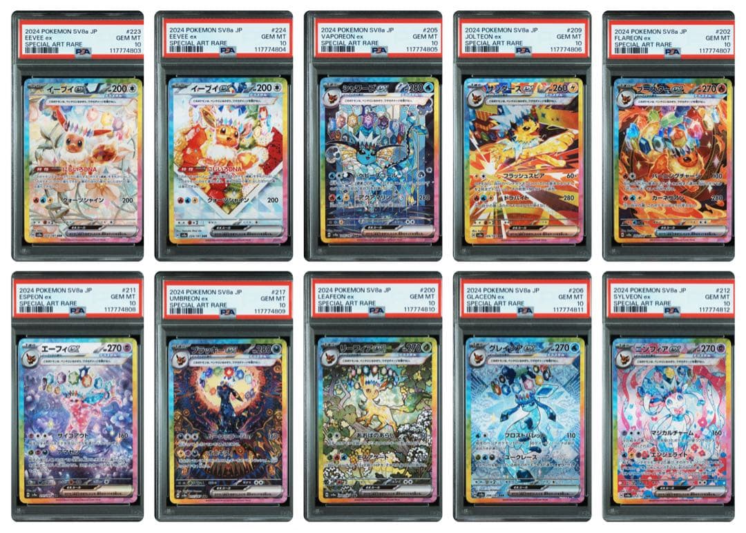 【オールpsa10】テラスタルフェスex ブイズex 10連番