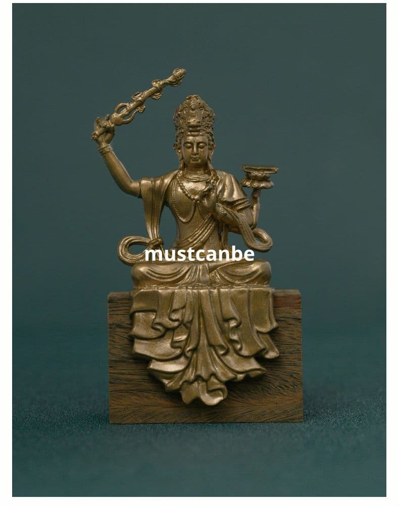 仏教美術 仏像 文殊菩薩仏像 銅製品 銅器 工芸品 置物