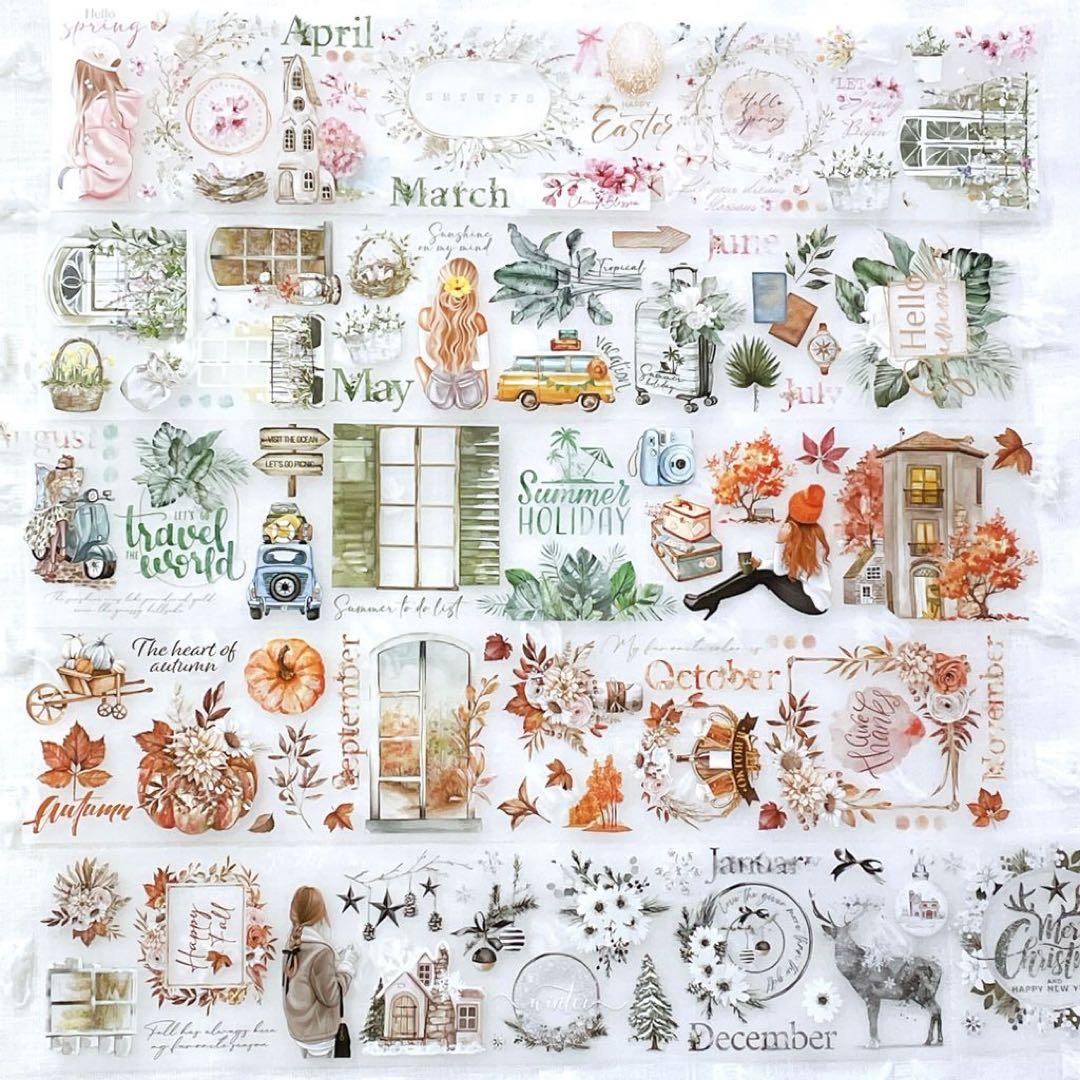 ⭐️SALE⭐️Journal pages 海外マスキングテープ　マステ【1063】