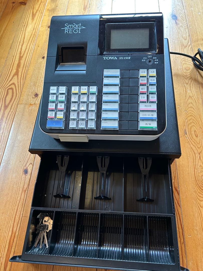 TOWA SX-150H レジスター 鍵付き ロール紙×5束
