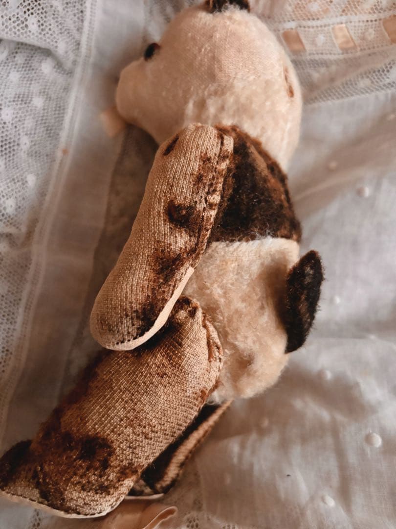 パンダベア　可愛いボロベアくん　アンティークベア　ヴィンテージベア