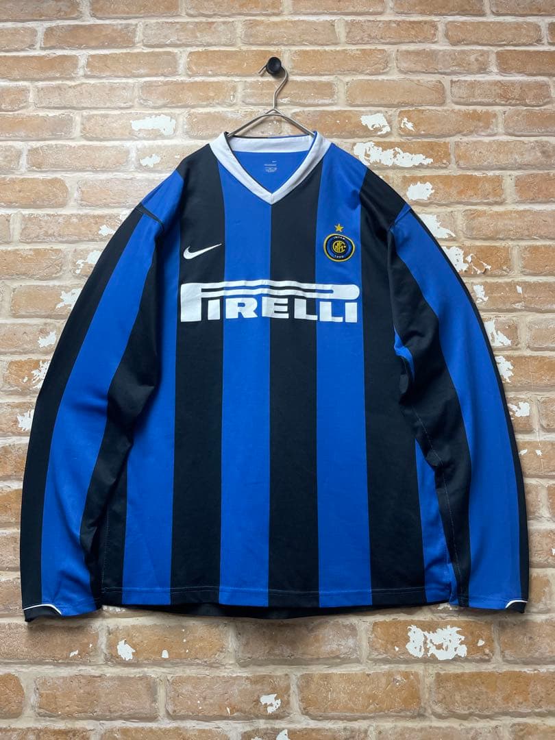00s NIKE ユニフォーム　サッカーシャツ　ナイキ　インテル　intel 青